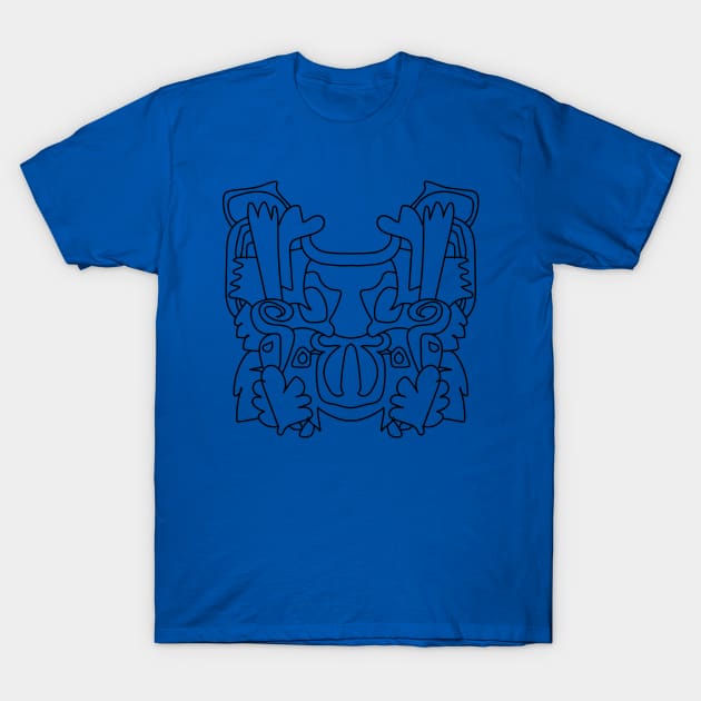 Mirrored mask doodle T-Shirt by YellowParty